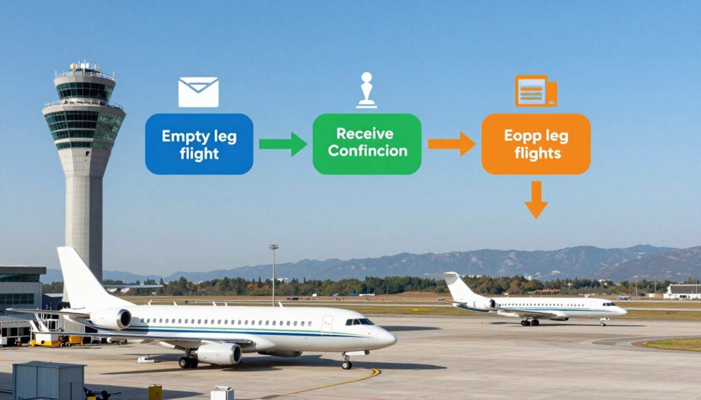 how empty leg flights work diagram