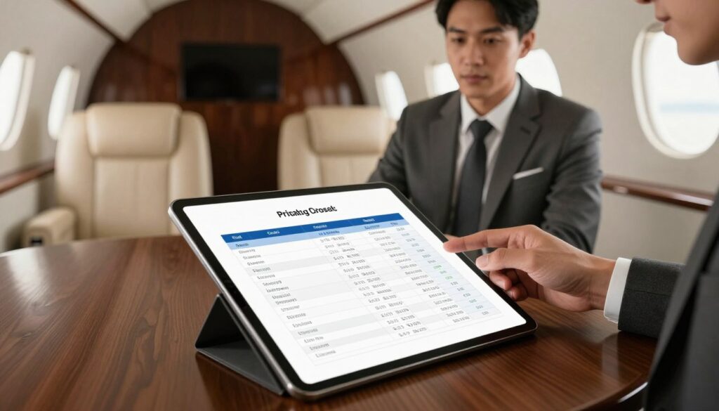 private jet charter cost breakdown