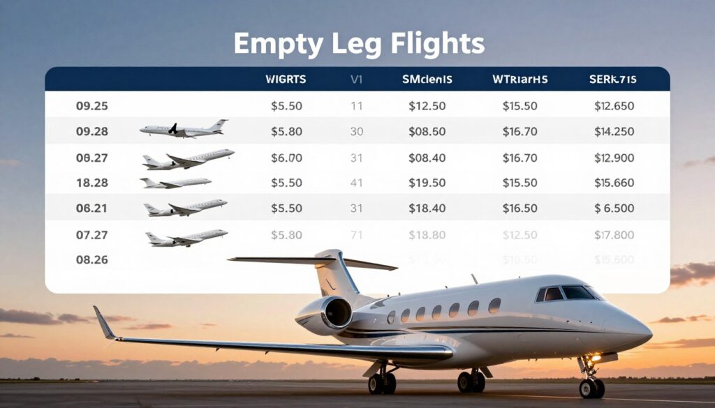 private jet cost comparison chart