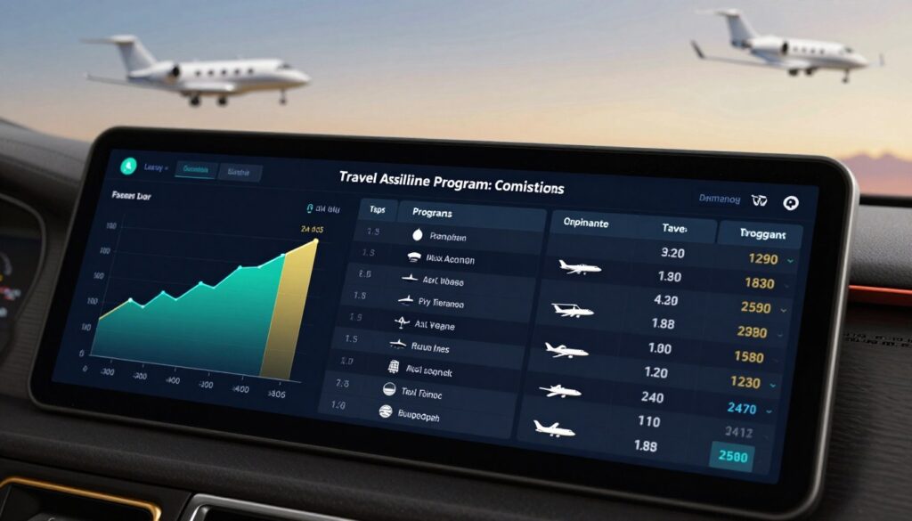 top paying travel affiliate programs commissions dashboard