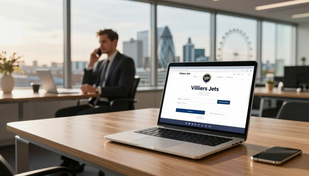 Booking a Villiers Jets empty leg flight from London Booking a Villiers Jets empty leg flight from London