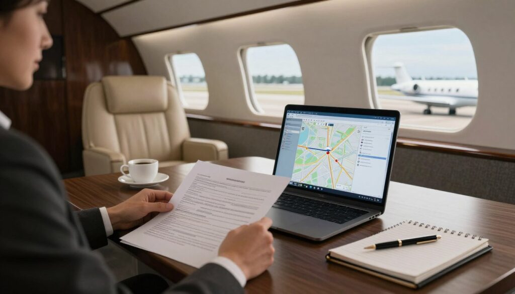 Reviewing aircraft details for best empty leg deals Reviewing aircraft details for best empty leg deals