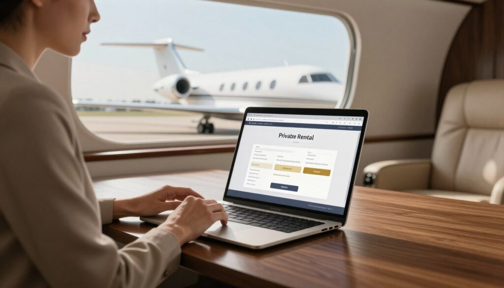 affordable private jet rental booking process