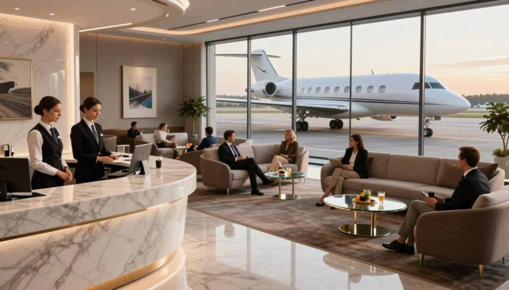 airbus charter flights private terminal experience