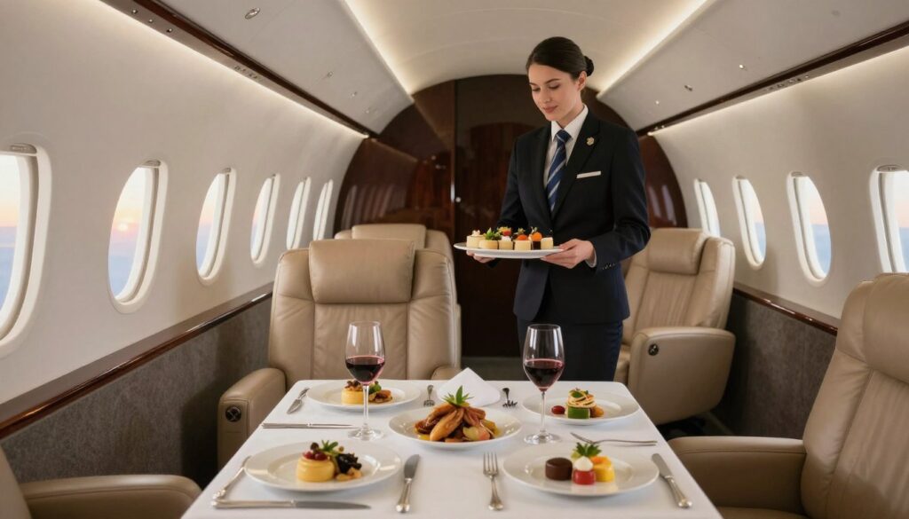 bespoke private jet catering europe