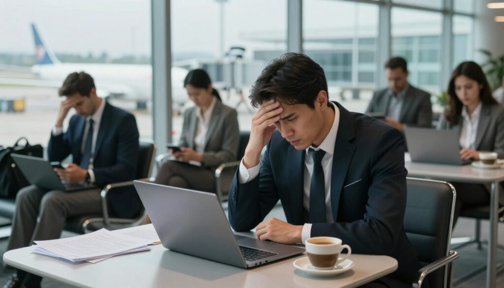 commercial business travel frustration
