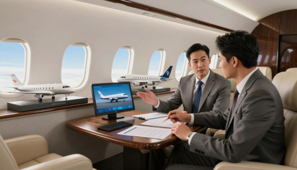 corporate aircraft charter selection