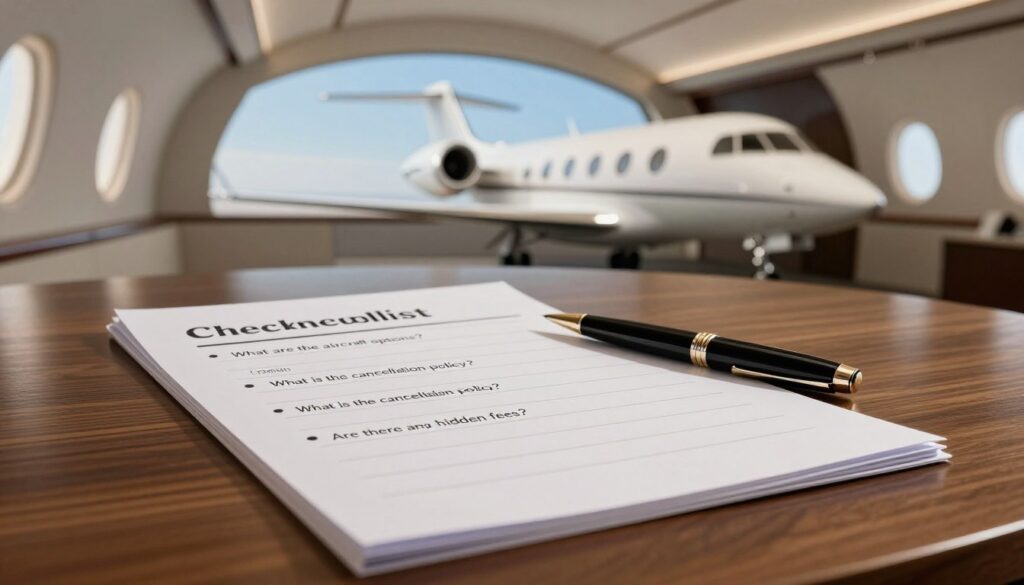 essential questions checklist for private jet charter booking essential questions checklist for private jet charter booking