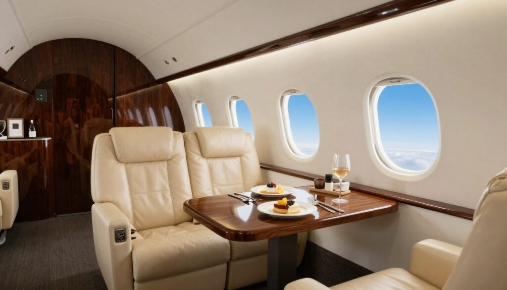 executive jet hire cabin comfort