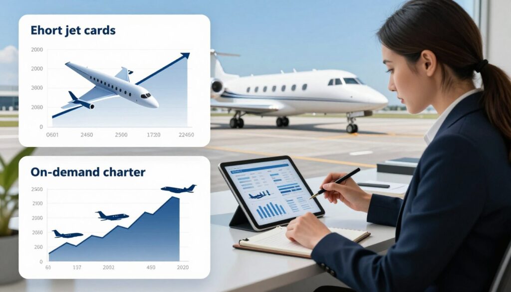 jet card vs on-demand charter cost analysis