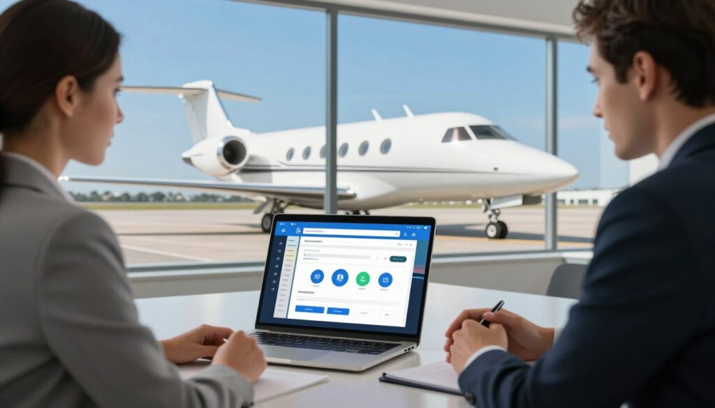low-cost private jet hire booking process