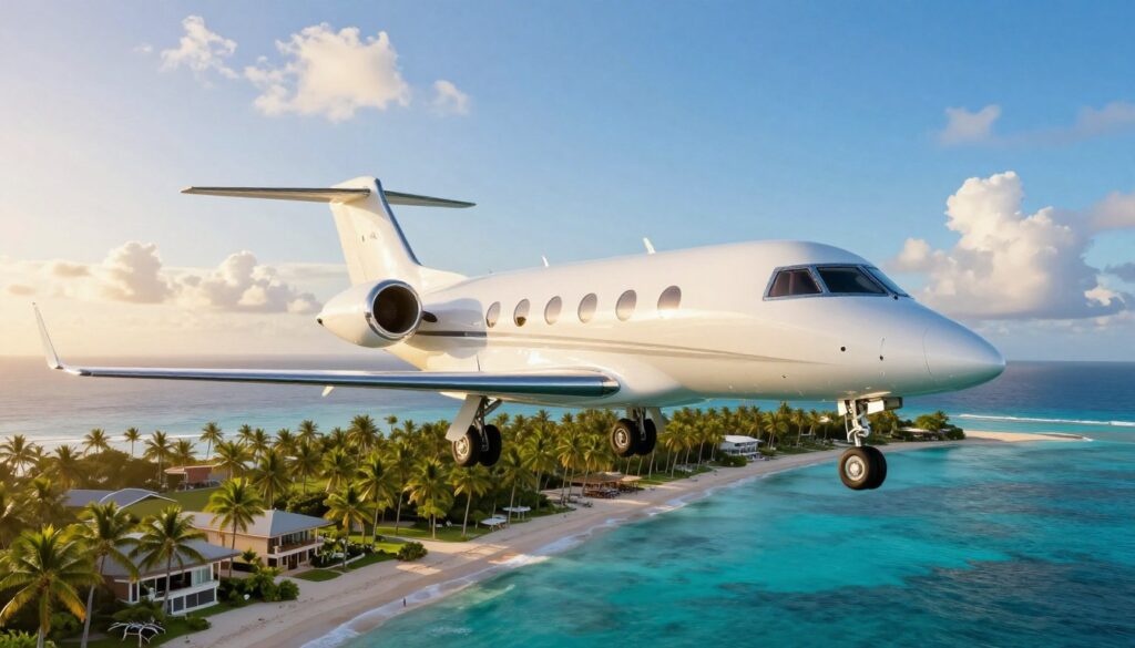 luxury air travel to Caribbean islands