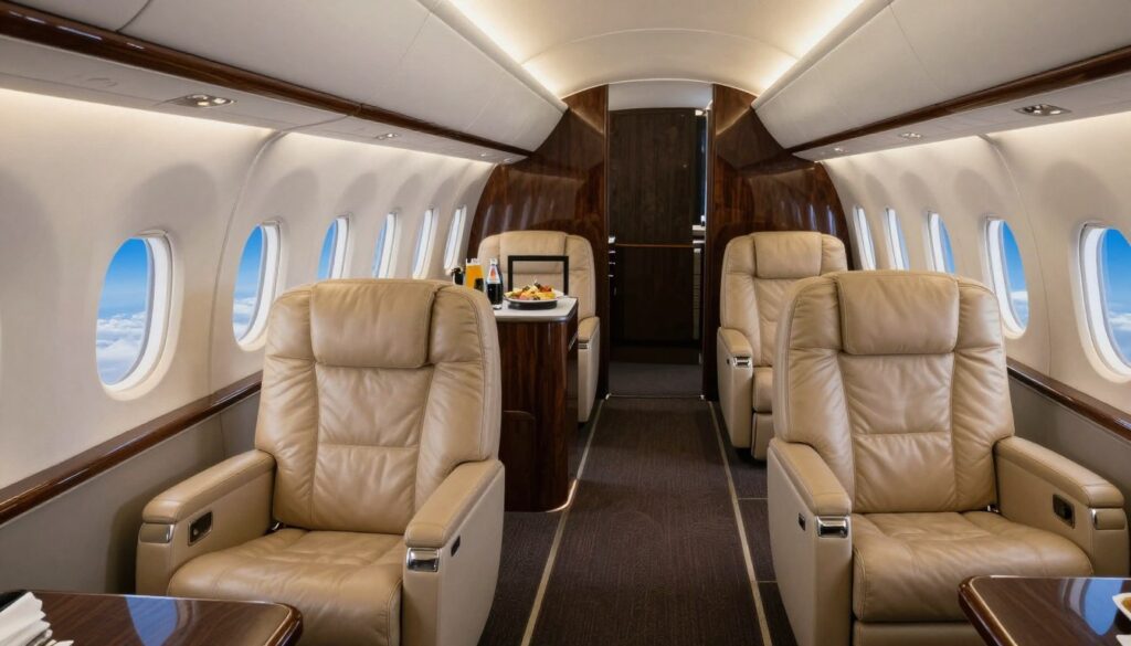 luxury airbus jet rentals interior privacy
