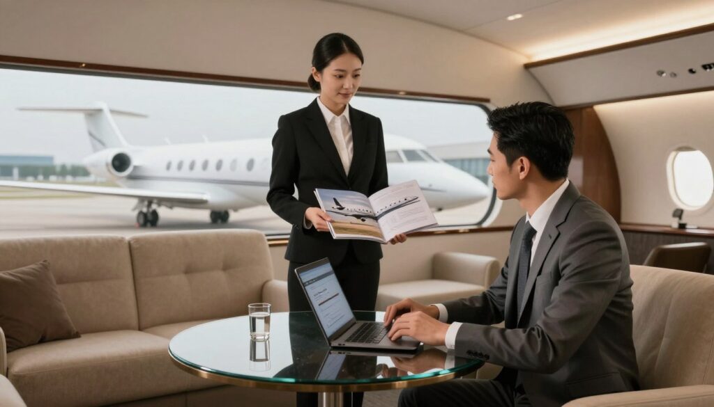 luxury aircraft rental process