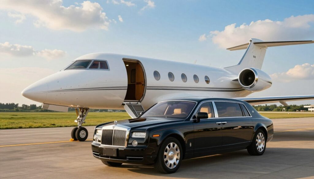 luxury wedding transportation