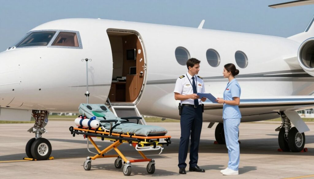 medical evacuation by private jet cost factors