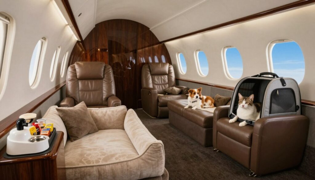 pet friendly aircraft charter amenities