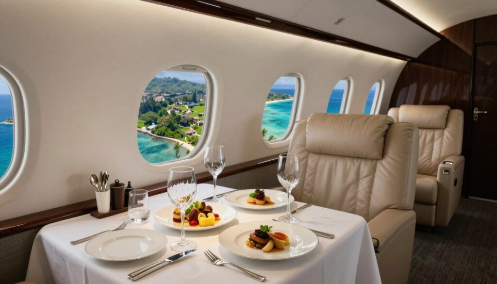 premium jet charter villiers in-flight dining experience premium jet charter villiers in-flight dining experience