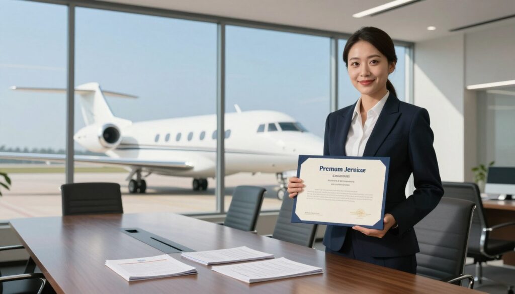 premium jet services safety certification standards