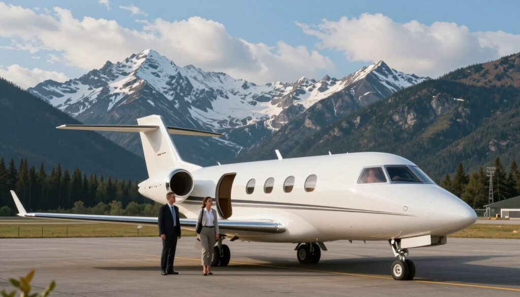 private jet accessing Canadian mountain destination private jet accessing Canadian mountain destination