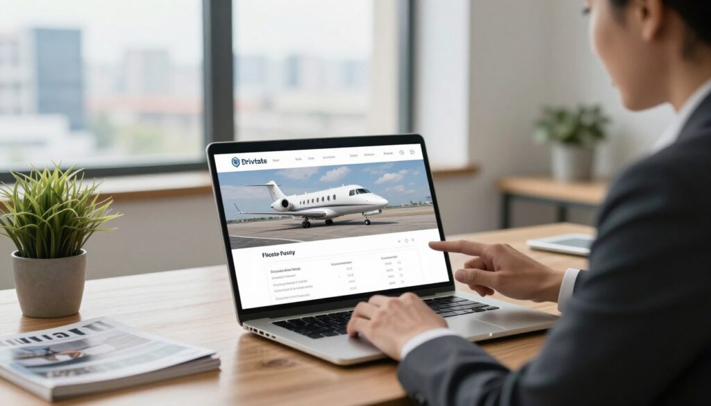 private jet booking platform accessibility