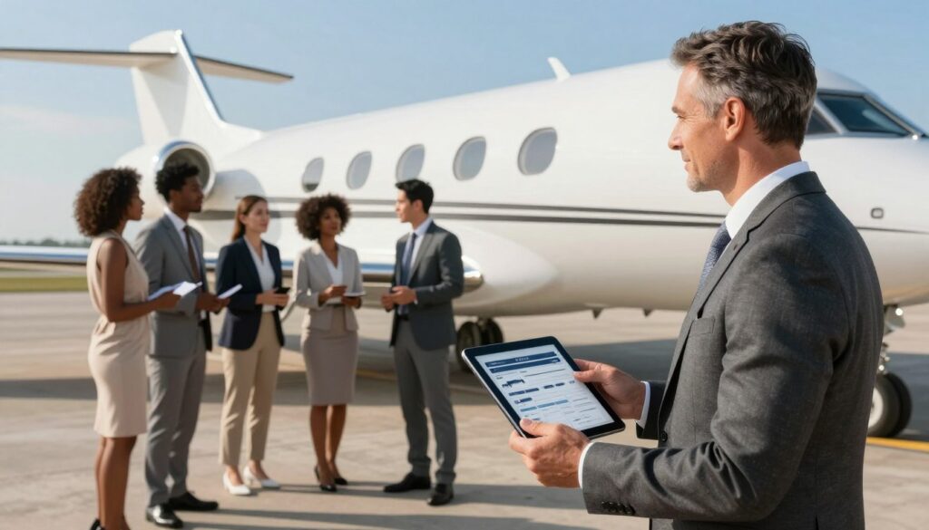 private jet charter broker network