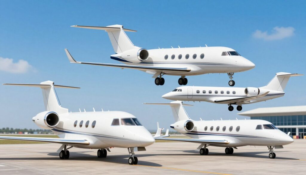 private jet charter fleet types