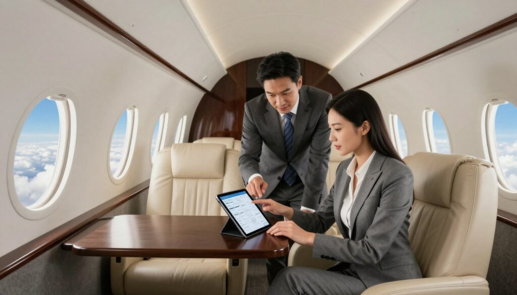 private jet charter flight coordination