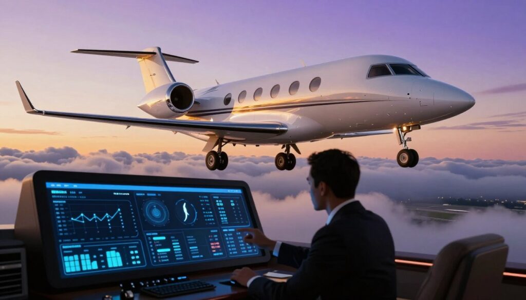 private jet charter quote instant algorithm data flow