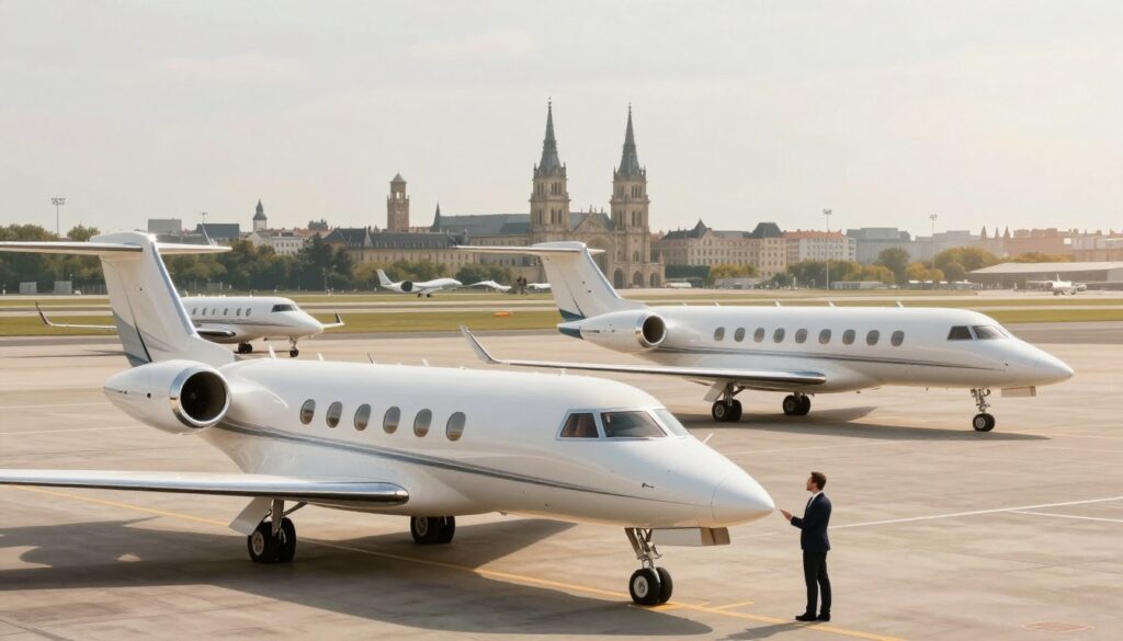 private jet types for europe charter