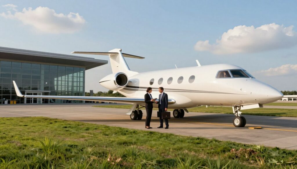 private plane rental at a local executive airport