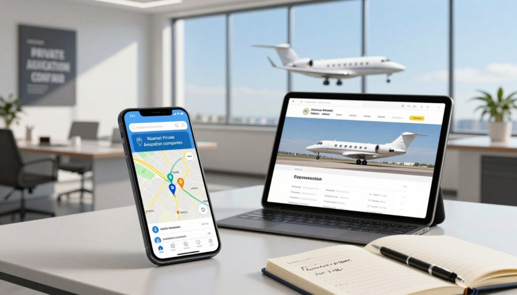 toolkit for finding nearest private aviation companies