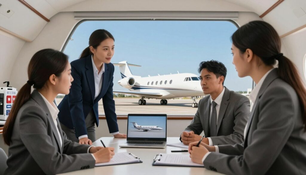 vetting a private jet charter for medical emergency