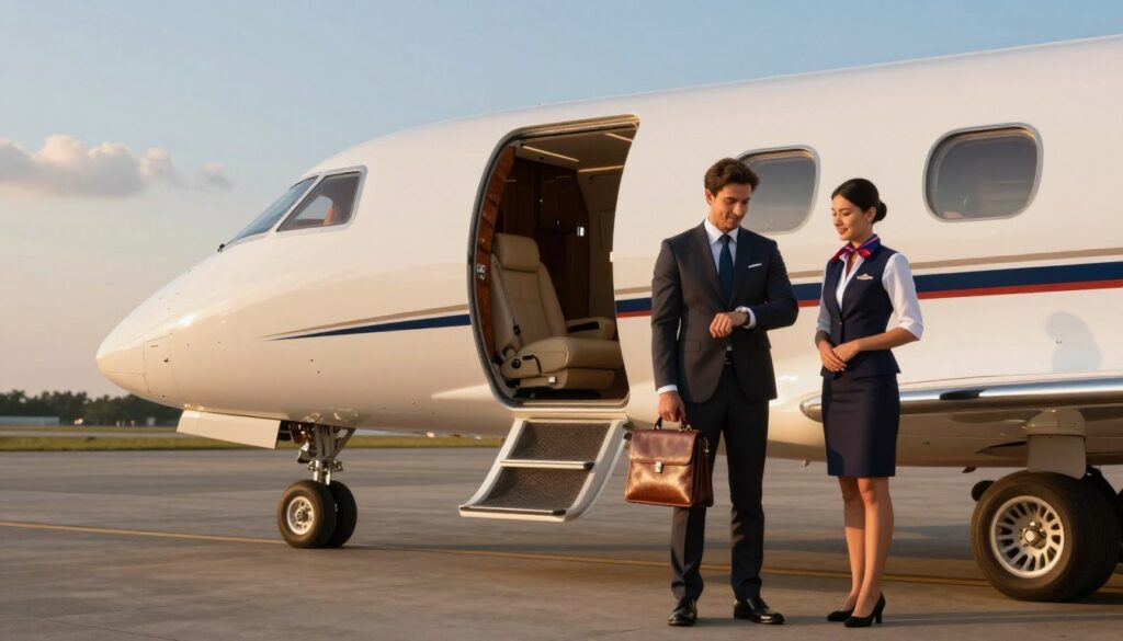 Preparing for your departure with a private jet charter