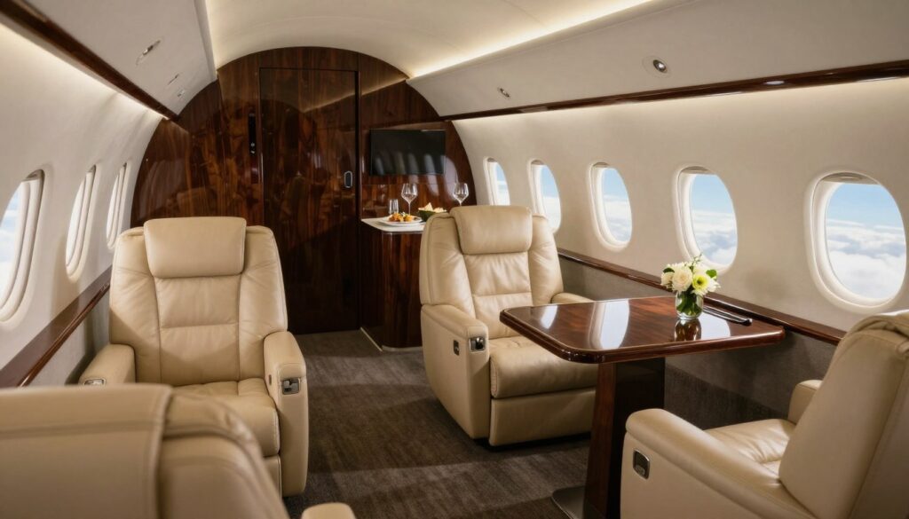 boeing business jet charter interior luxury