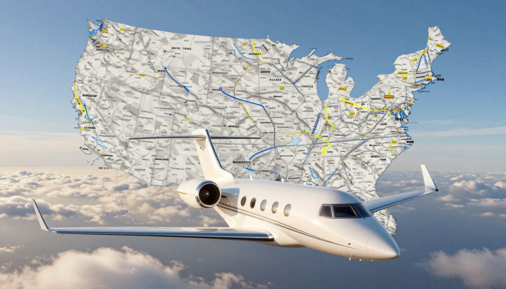 discounted private jet flights routes