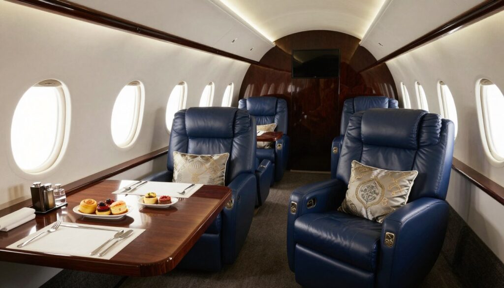 exclusive jet charters cabin interior