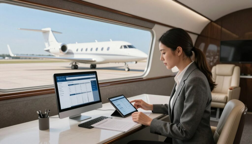 executive jet charter booking process