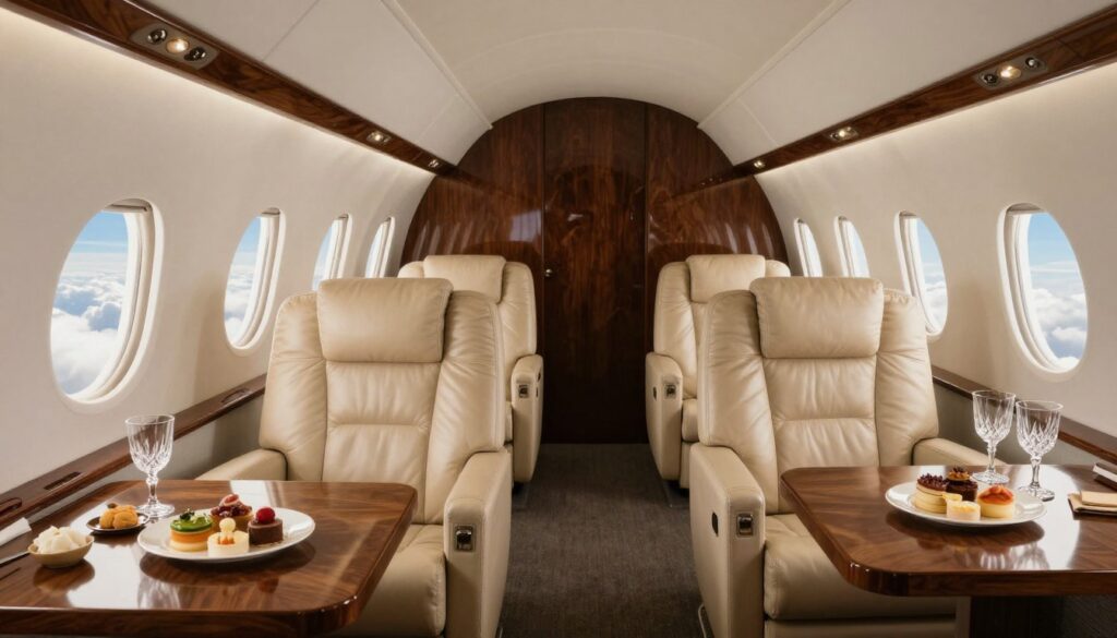 luxury private jet cabin empty leg experience