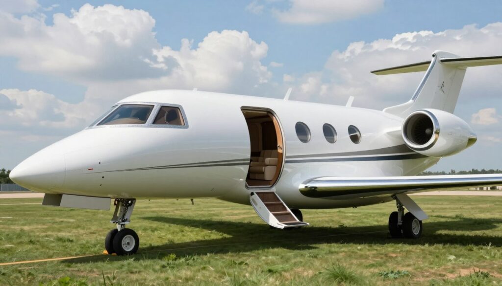 modern efficient private jet