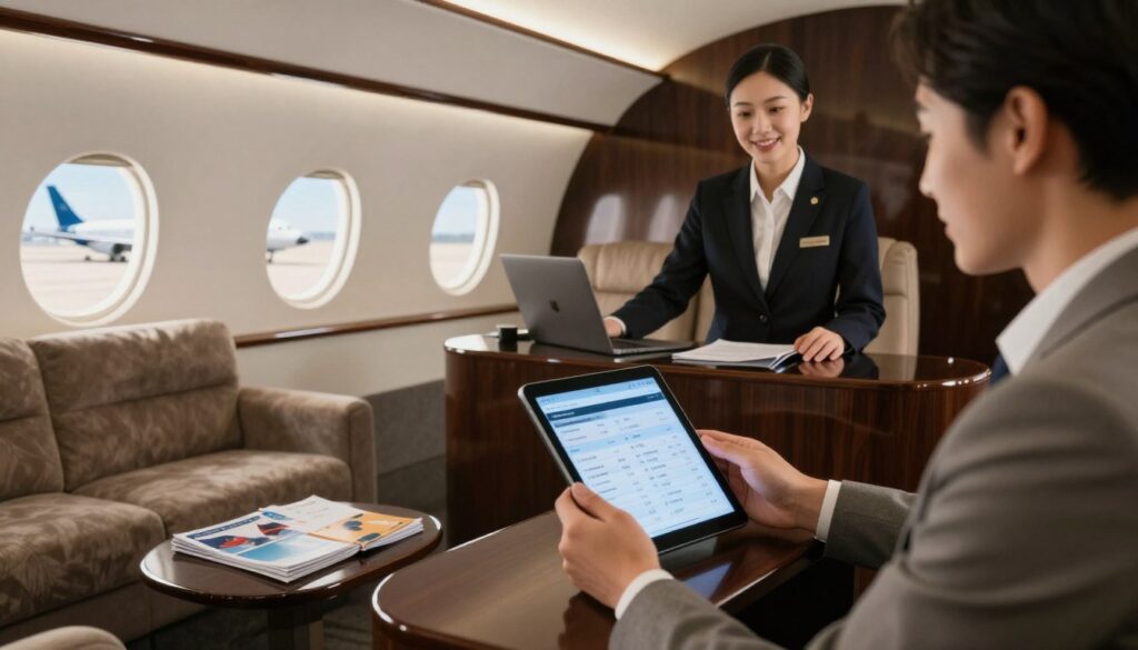 premium jet service booking process