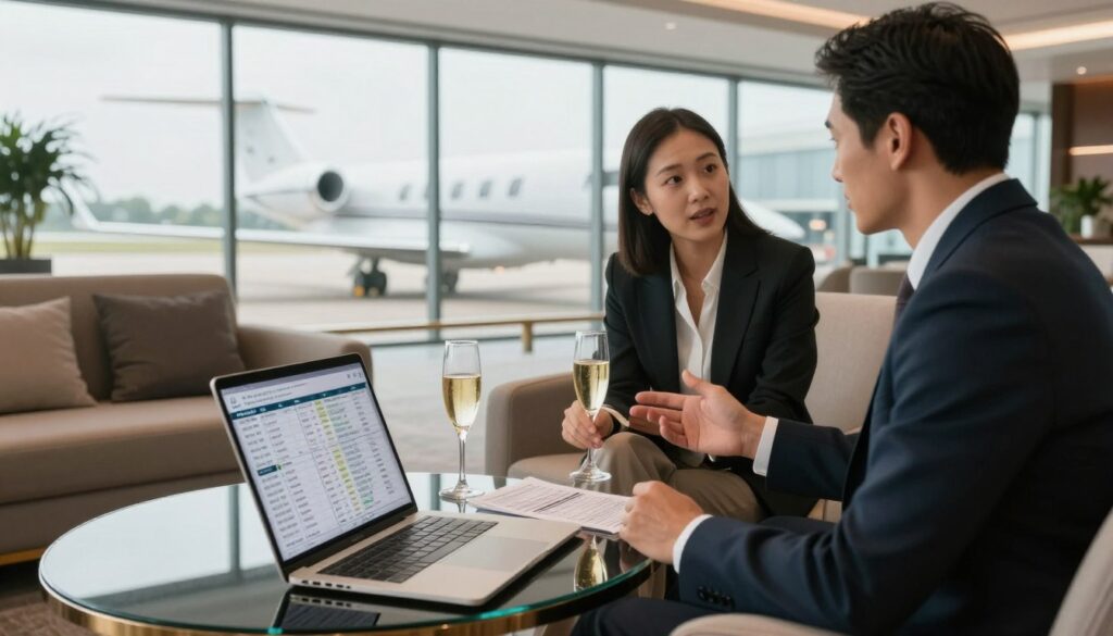preparing for discounted private jet flights