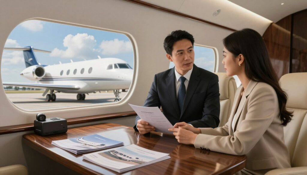 private jet booking process with exclusive air travel providers