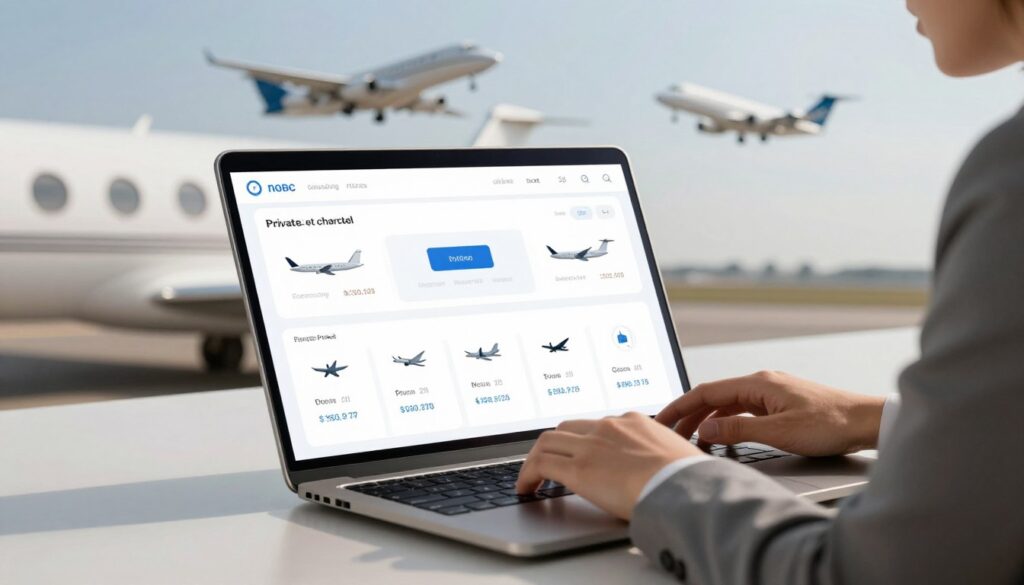 private jet charter prices comparison online tool