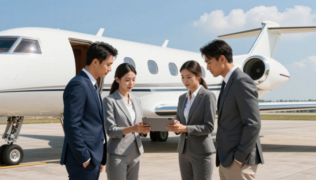 private jet charter team