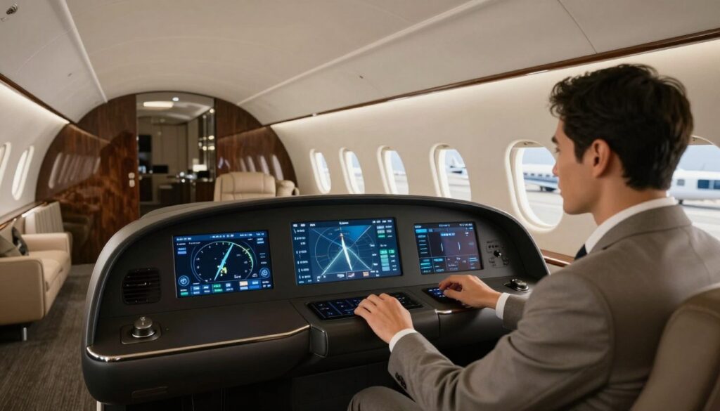 private jet charter technology dashboard