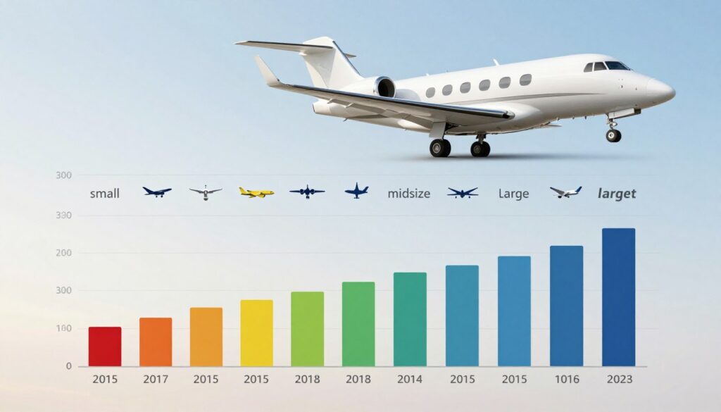 private jet costs per hour chart