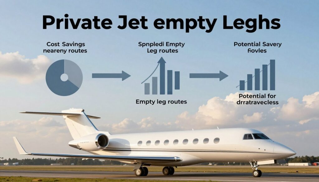 private jet empty leg economics diagram