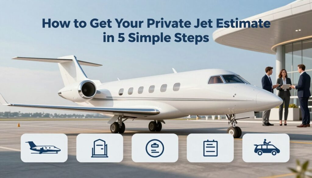 private jet pricing tool steps