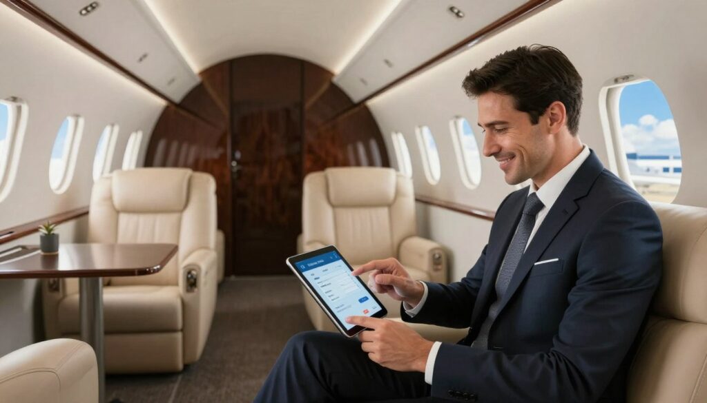 seamless private jet booking process